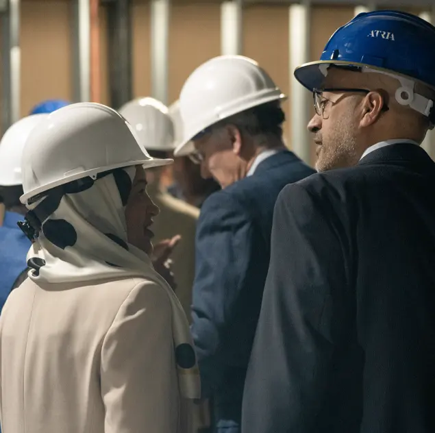 Atria leadership and project team on a construction site in Toronto