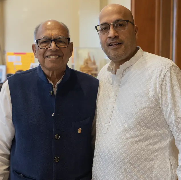 Hans Jain and Atria founder at a cultural event in Toronto